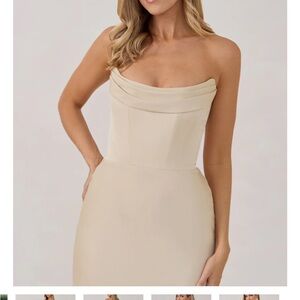 Park & Fifth Strapless Beige Dress